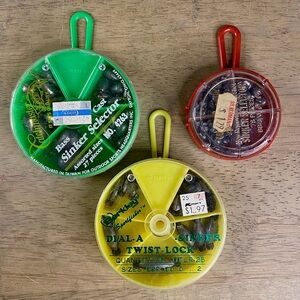 3‎ Twist-Lock Sinkers Dial Packs Lead Weights Misc Sizes